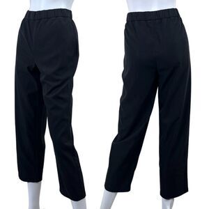 Eileen Fisher Women Size XS Black Tencel Pullon Ankle Trouser Pant Pocket